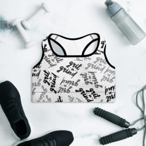 Grit and Grind Women’s Sports Bra