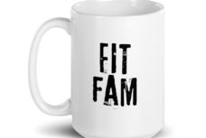 Fit Fam White Glossy Mug