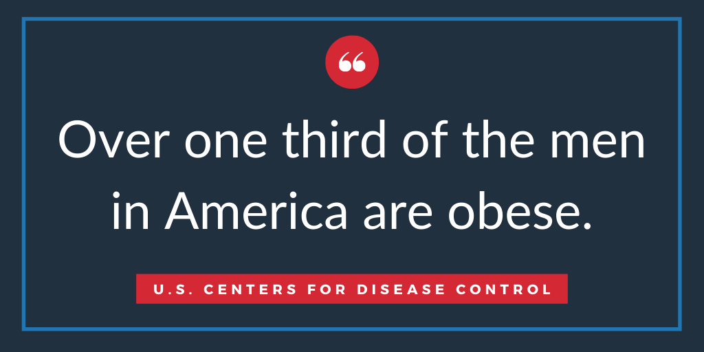 Men Obese Quote from CDC